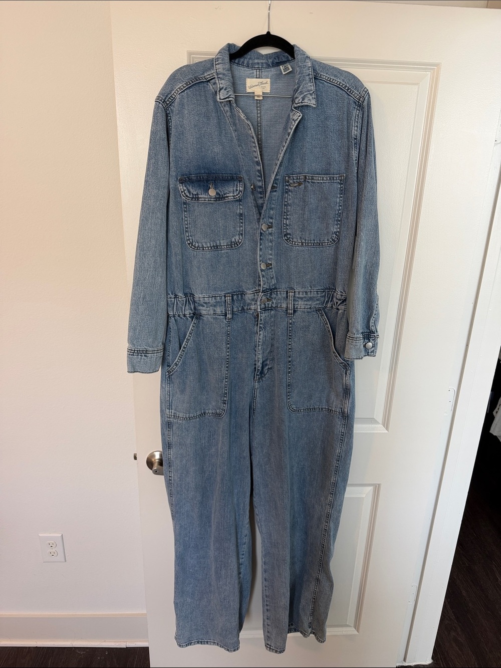 Universal Thread Light Blue Denim Jumpsuit
